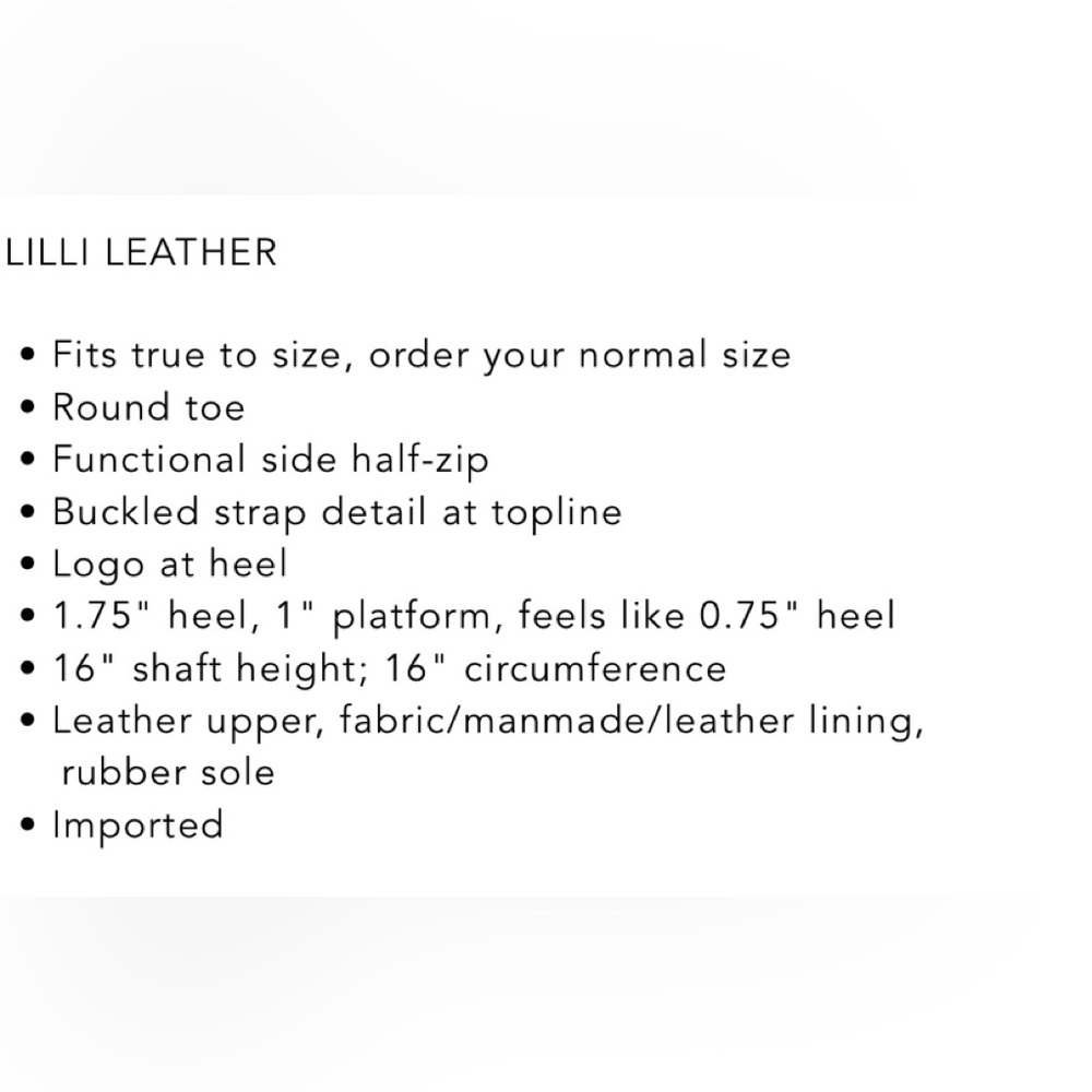 NIB COACH Women’s LILLI Buckle Boots - Picture 6 of 6